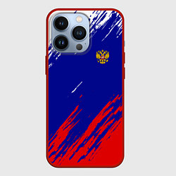 Чехол для iPhone 13 Pro RUSSIA SPORT, цвет: 3D-красный