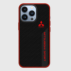 Чехол для iPhone 13 Pro Mitsubishi: Sport Line, цвет: 3D-красный