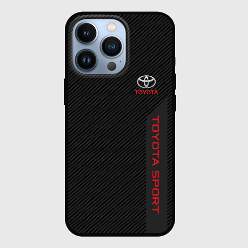 Чехол iPhone 13 Pro Toyota: Sport Line / 3D-Черный – фото 1