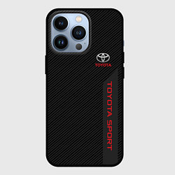 Чехол для iPhone 13 Pro Toyota: Sport Line, цвет: 3D-черный