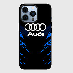 Чехол для iPhone 13 Pro Audi: Blue Anger, цвет: 3D-черный