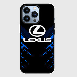 Чехол для iPhone 13 Pro Lexus: Blue Anger, цвет: 3D-черный