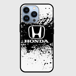 Чехол для iPhone 13 Pro Honda: Black Spray, цвет: 3D-черный