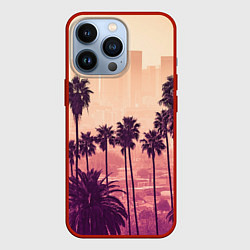Чехол для iPhone 13 Pro Los Angeles, цвет: 3D-красный