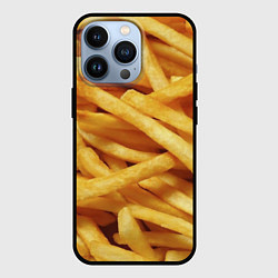 Чехол для iPhone 13 Pro Картофель фри, цвет: 3D-черный