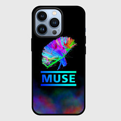 Чехол для iPhone 13 Pro Muse: Neon Flower, цвет: 3D-черный