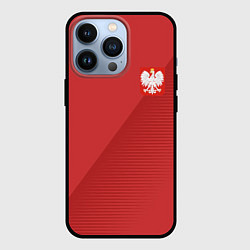 Чехол для iPhone 13 Pro Poland Team: Away WC-2018, цвет: 3D-черный