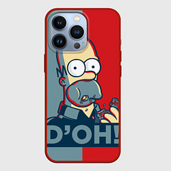 Чехол для iPhone 13 Pro Homer Simpson DOH!, цвет: 3D-красный