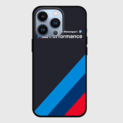 Чехол для iPhone 13 Pro BMW M Performance, цвет: 3D-черный