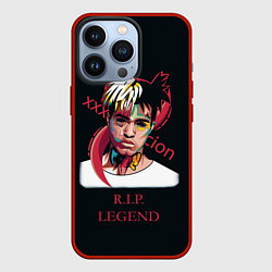 Чехол для iPhone 13 Pro XXXTentacion: RIP Legend, цвет: 3D-красный