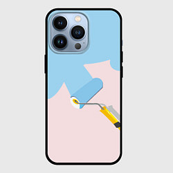 Чехол для iPhone 13 Pro Голубая заливка, цвет: 3D-черный