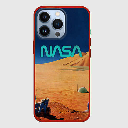 Чехол iPhone 13 Pro NASA on Mars / 3D-Красный – фото 1