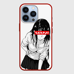 Чехол для iPhone 13 Pro Senpai Style, цвет: 3D-красный