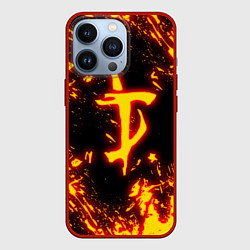 Чехол для iPhone 13 Pro DOOM: The Crucible, цвет: 3D-красный