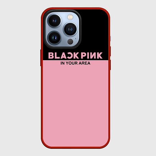 Чехол iPhone 13 Pro Black Pink: In Your Area / 3D-Красный – фото 1