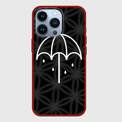 Чехол для iPhone 13 Pro BMTH Umbrella, цвет: 3D-красный