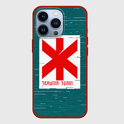 Чехол для iPhone 13 Pro Cyberpunk: Trauma Team, цвет: 3D-красный