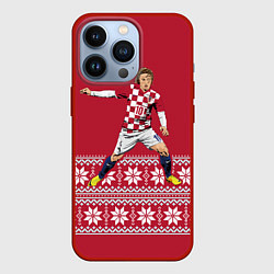 Чехол для iPhone 13 Pro Luka Modric, цвет: 3D-красный