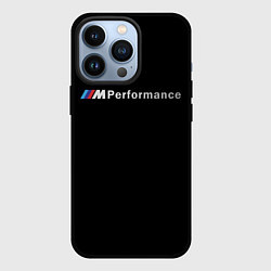 Чехол для iPhone 13 Pro BMW PERFORMANCE ЧЁРНЫЙ БМВ, цвет: 3D-черный