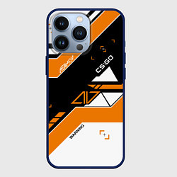 Чехол для iPhone 13 Pro CS:GO Asiimov Inverted, цвет: 3D-тёмно-синий