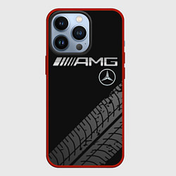 Чехол для iPhone 13 Pro Mercedes AMG: Street Racing, цвет: 3D-красный