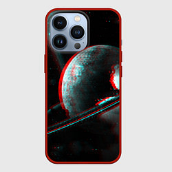 Чехол для iPhone 13 Pro Cosmos Glitch, цвет: 3D-красный