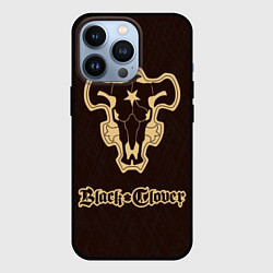 Чехол для iPhone 13 Pro Black Clover, цвет: 3D-черный