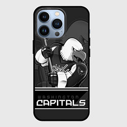 Чехол для iPhone 13 Pro Washington Capitals: Mono, цвет: 3D-черный