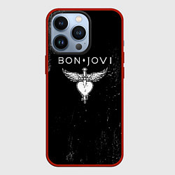 Чехол для iPhone 13 Pro Bon Jovi, цвет: 3D-красный