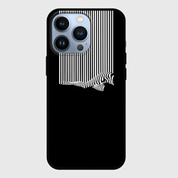 Чехол для iPhone 13 Pro Полосатый Стиль, цвет: 3D-черный