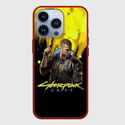 Чехол для iPhone 13 Pro Cyberpunk 2077, цвет: 3D-красный