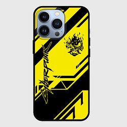 Чехол для iPhone 13 Pro Cyberpunk 2077: Yellow Samurai, цвет: 3D-черный