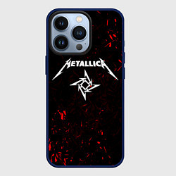 Чехол для iPhone 13 Pro METALLICA, цвет: 3D-тёмно-синий