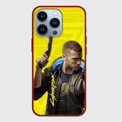 Чехол для iPhone 13 Pro Cyberpunk 2077: Jackie Wells, цвет: 3D-красный