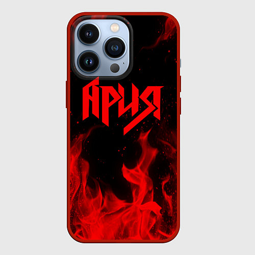 Чехол iPhone 13 Pro АРИЯ / 3D-Красный – фото 1