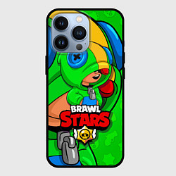 Чехол для iPhone 13 Pro BRAWL STARS LEON, цвет: 3D-черный