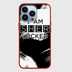 Чехол для iPhone 13 Pro Sherlock, цвет: 3D-красный