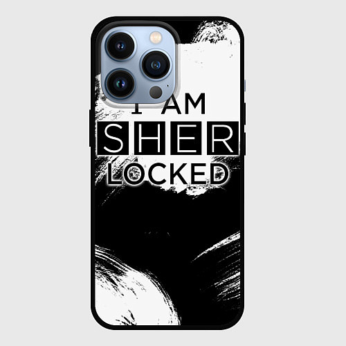 Чехол iPhone 13 Pro Sherlock / 3D-Черный – фото 1