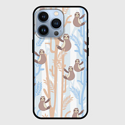 Чехол для iPhone 13 Pro Ленивец стайл, цвет: 3D-черный