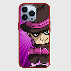 Чехол для iPhone 13 Pro Brawl Stars Mortis1, цвет: 3D-красный