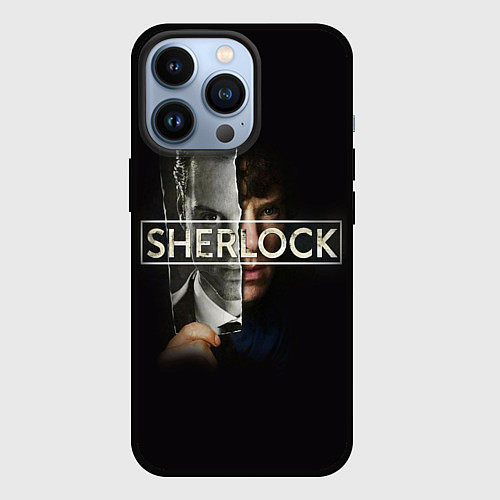 Чехол iPhone 13 Pro Sherlock / 3D-Черный – фото 1
