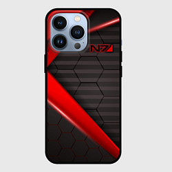 Чехол для iPhone 13 Pro Mass Effect N7, цвет: 3D-черный