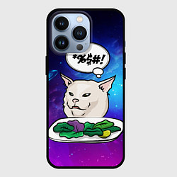Чехол для iPhone 13 Pro Woman yelling at a cat, цвет: 3D-черный
