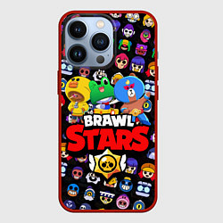 Чехол для iPhone 13 Pro BRAWL STARS, цвет: 3D-красный