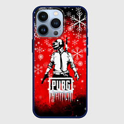 Чехол для iPhone 13 Pro PUBG, цвет: 3D-тёмно-синий