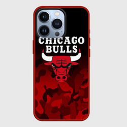 Чехол для iPhone 13 Pro CHICAGO BULLS, цвет: 3D-красный