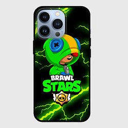 Чехол для iPhone 13 Pro BRAWL STARS LEON, цвет: 3D-черный