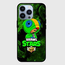 Чехол для iPhone 13 Pro BRAWL STARS LEON, цвет: 3D-черный