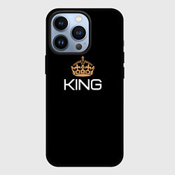 Чехол для iPhone 13 Pro Король, цвет: 3D-черный