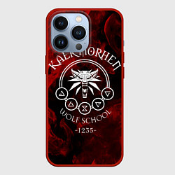 Чехол для iPhone 13 Pro ВЕДЬМАК, цвет: 3D-красный
